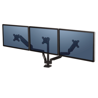 Art.-Nr. 344839<br>FELLOWES Doppelmonitorarm Professional bis 27" mit Standfuß schwarz