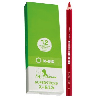 Art.-Nr. 345768<br>JOLLY Buntstifte X-BIG 6 Stück farbig sortiert