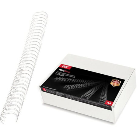 RG810497<br>P. a 100 GBC Wire Binderinge 6mm silber /34 RG