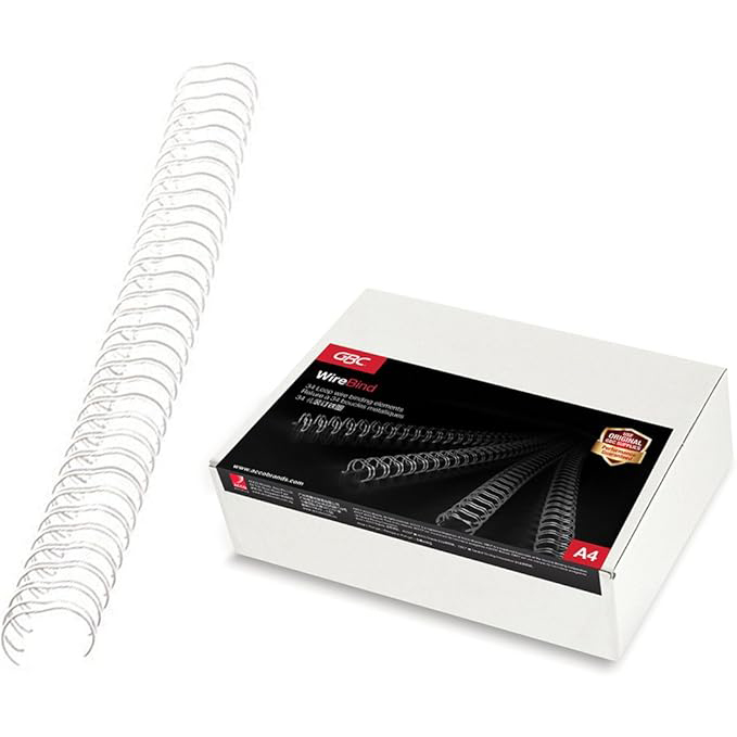 RG810497<br>P. a 100 GBC Wire Binderinge 6mm silber /34 RG
