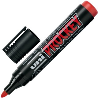 Art.-Nr.103153<br>UNI-BALL Universalmarker 122 Uni-Prockey Rundspitze 1,5-3 mm rot