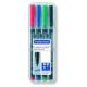 Art.-Nr. 110497<br>STAEDTLER OHP-Stift Lumocolor  317WP4 4 Stück permanent 1 mm farbig sortiert