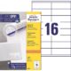 Art.-Nr. 112245<br>AVERY ZWECKFORM Universaletiketten ultragrip 3423 1.600 Stück 105 x 35 mm weiß