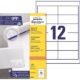 Art.-Nr. 112272<br>AVERY ZWECKFORM Universaletiketten ultragrip 3659 1.200 Stück 97 x 42,3 mm weiß