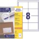 Art.-Nr. 112273<br>AVERY ZWECKFORM Universaletiketten ultragrip 3660 800 Stück 97 x 67,7 mm weiß