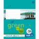 Art.-Nr. 160364<br>URSUS GREEN Heft FX 54 Quart 40 Blatt kariert mit Rahmen türkisblau