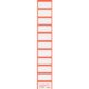 Art.-Nr. 200456<br>BENE Beschriftungsschild 116260 50 Stück mit Rahmen 6 x 3 cm rot