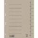 Art.-Nr. 200602<br>BENE Trennblätter 97300 100 Stück A4 aus Recyclingkarton grau