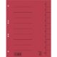Art.-Nr. 200607<br>BENE Trennblätter 97300 100 Stück A4 aus Recyclingkarton rot