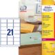Art.-Nr. 201536<br>AVERY ZWECKFORM Adressetiketten L7560-25 525 Stück 63,5 x 38,1 mm transparent