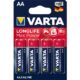 Art.-Nr. 202045<br>VARTA Batterien Longlife Max Power AA LR06 4 Stück 1,5 Volt