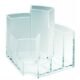 Art.-Nr.203435<br>ALCO Schreibtischbutler 4473 6 Fächer transparent