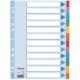 Art.-Nr. 320660<br>ESSELTE Register A4 12-teilig mehrfarbig