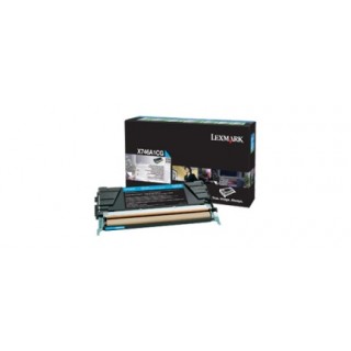 Art.-Nr. 326425<br>LEXMARK Toner Return cyan X746A1CG 7K
