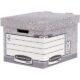 Art.-Nr. 328888<br>FELLOWES Aufbewahrungsbox Bankers Box R-Kive Standar mit Archivdruck grau