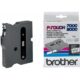 Art.-Nr.328986<br>BROTHER P-Touch Schriftband TX-131 12 mm x 15,4 m schwarz auf transparent