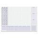Art.-Nr. 329124<br>SIGEL Schreibunterlage mit Kalender 30 Blatt  80 g/m2 weiß