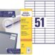 Art.-Nr.329274<br>AVERY ZWECKFORM ultragrip Universaletiketten 3420 5.100 Stück 70 x 16,9 mm weiß