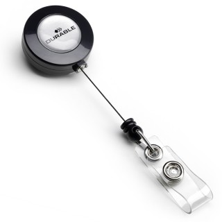 Art.-Nr.330558<br>DURABLE Jojo für Ausweise mit Druckknopf 10 Stück anthrazit