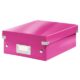 Art.-Nr. 331257<br>LEITZ Organisationsbox Click & Store 6057 Klein 22 x 10 x 28,5 cm pink-metallic