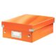 Art.-Nr.331259<br>LEITZ Click & Store Organisationsbox 6057 Klein 22 x 10 x 28,5 cm orange-metallic