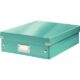 Art.-Nr. 331268<br>LEITZ Organisationsbox Click & Store Mittel mit Deckel eisblau-metallic