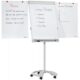 Art.-Nr. 333232<br>FRANKEN Flipchart-Tafel Deluxe mit 5 Rollen 67 x 95 cm hellgrau