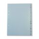 Art.-Nr. 334460<br>Register A-Z 20-teilig A4 überbreit 120 µm grau
