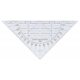 Art.-Nr. 336347<br>ARISTO Geodreieck ohne Griff biegsam 16 cm transparent