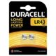Art.-Nr.336717<br>DURACELL Knopfzelle LR43 1,5 V 2 Stück