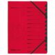 Art.-Nr. 336965<br>HERLITZ Ordnungsmappe Quality DIN A4 12 Fächer Karton rot