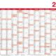 Art.-Nr. 337939<br>LEYKAM Jahresplaner KA70100 Papier 70 x 100 cm 2022