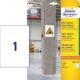 Art.-Nr.338511<br>AVERY ZWECKFORM Papieretiketten L7877-20 20 Etiketten stark haftend 210 x 297 mm weiß