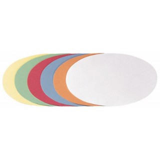 Art.-Nr. 338660<br>FRANKEN Moderationskarten Oval 19 x 11 cm sortiert 500 Stück