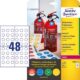 Art.-Nr.339108<br>AVERY ZWECKFORM Prüfplaketten L7801-10 480 Stück permanent haftend Ø 20 mm weiß