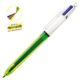 Art.-Nr.339205<br>BIC Kugelschreiber 933948 4 Colours Fluo mit Neon-Tinte