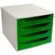 Art.-Nr.339381<br>EXACOMPTA Schubladenbox Multiform 228697D A4 grau/grün