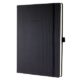 Art.-Nr. 339446<br>SIGEL Notizbuch CO112 A4 194 Blatt liniert mit Hardcover schwarz