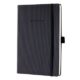 Art.-Nr. 339447<br>SIGEL Notizbuch CO122 A5 194 Blatt liniert mit Hardcover schwarz