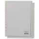 Art.-Nr.339658<br>DURABLE Register A4 mit geprägten Taben 1-52 grau