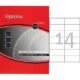 Art.-Nr. 339700<br>OPTIMA Etikett 32100 105 x 42,3 mm 100 Blatt