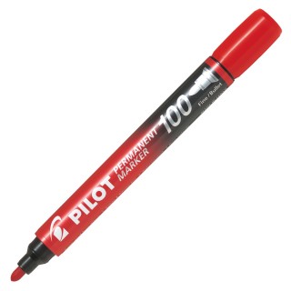 Art.-Nr. 340319<br>PILOT Permanentmarker 4010 SCA-100 1 mm Rundspitze rot