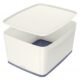Art.-Nr.340375<br>LEITZ Aufbewahrungsbox MyBox 5216 18 Liter weiß/grau metallic