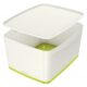 Art.-Nr.340378<br>LEITZ Aufbewahrungsbox MyBox 5216 18 Liter weiß/grün metallic