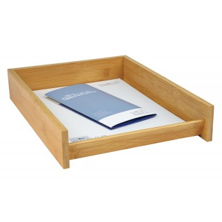 Art.-Nr. 340738<br>WEDO Briefkorb 61807 Bambus A4 braun