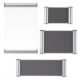 Art.-Nr.340764<br>FRANKEN Türschild BS0606 148 x 148 mm silber