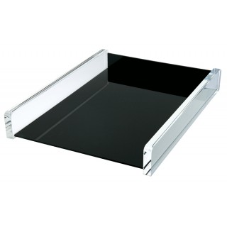 Art.-Nr. 340782<br>WEDO Briefablage 608001 Acryl Exklusiv A4 glasklar/schwarz
