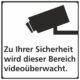 Art.-Nr. 340858<br>JUST Hinweisschild Videoüberwachung 150 x 150 mm PP