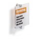 Art.-Nr.341180<br>DURABLE Türschild 148 x 148 mm transparent