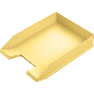 Art.-Nr. 341357<br>HELIT Briefkorb DIN A4 stapelbar gelb